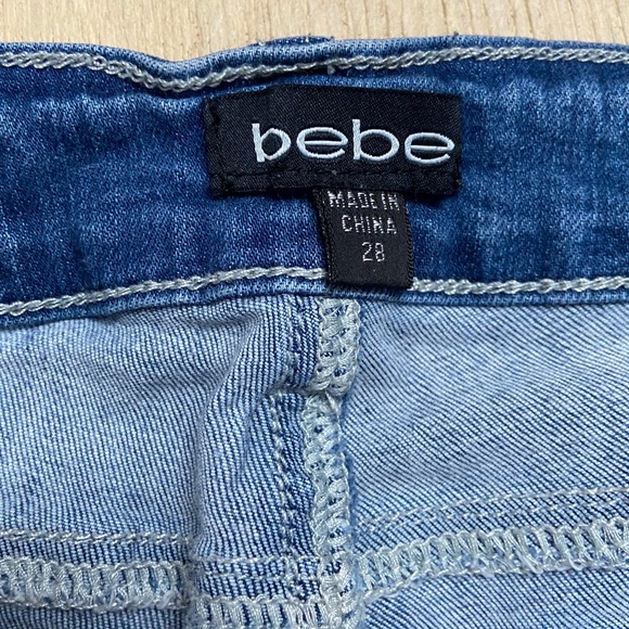 Bebe Distressed Denim Jeans - Picture 3 of 7